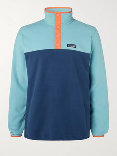Patagonia Micro D Snap-t Fleece Sweatshirt In Blue
