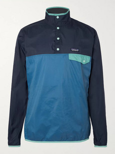 Patagonia Houdini Snap-t Ripstop Jacket In Blue