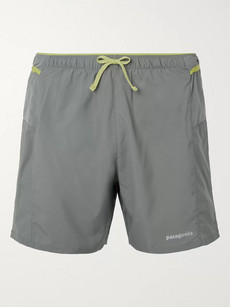 Patagonia Strider Pro Slim-fit Shell Shorts In Grey