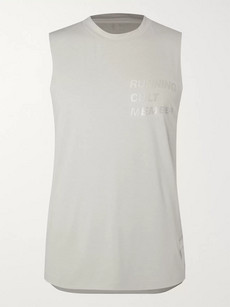 Satisfy Printed Jersey Tank Top In Gray