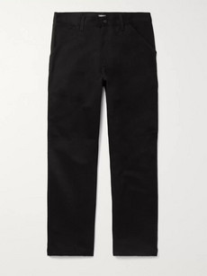 Carhartt Black Single Knee Wide-leg Cotton-twill Trousers
