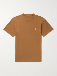 Carhartt Chase Crewneck T-shirt In Camel