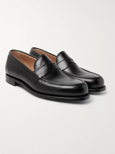 CHEANEY HUDSON LEATHER PENNY LOAFERS