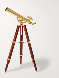 Celestron Ambassador 80mm Brass And Mahogany Telescope In Brown