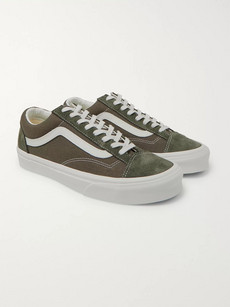 Vans Ua Style 36 Leather-trimmed Canvas 