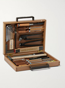 Wohngeist 24-piece Tool Kit In Wood Case In Brown