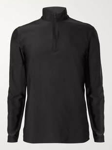 Castore Eden Stretch-jersey Half-zip Golf Top In Black