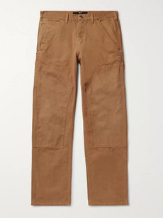Billy Wide-leg Cotton-canvas Cargo Trousers In Brown
