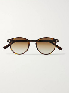Tom Ford Round-frame Tortoiseshell Acetate Sunglasses