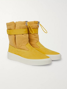 FEAR OF GOD SUEDE AND CANVAS HIGH-TOP trainers