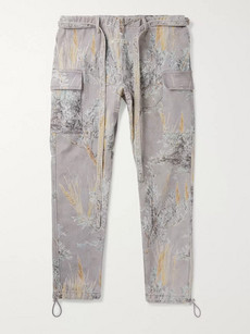 FEAR OF GOD TAPERED PRINTED DENIM CARGO TROUSERS