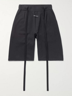 Fear Of God Cotton-terry Drawstring Shorts In Black