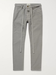 FEAR OF GOD SLIM-FIT BELTED COTTON-CORDUROY JEANS