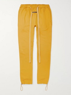 FEAR OF GOD SLIM-FIT BELTED LOOPBACK COTTON-JERSEY SWEATtrousers