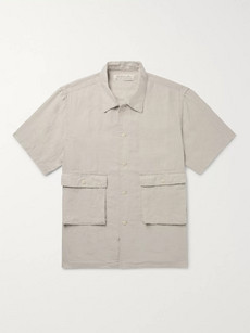 Remi Relief Linen Shirt In Neutrals | ModeSens