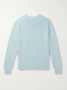 Anderson & Sheppard Cotton Sweater In Blue