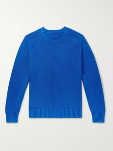 Anderson & Sheppard Cotton Jumper In Blue