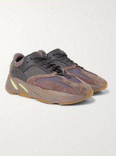ADIDAS ORIGINALS YEEZY BOOST 700 LEATHER, SUEDE AND MESH SNEAKERS