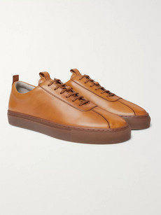 GRENSON LEATHER SNEAKERS
