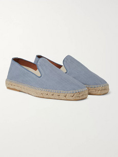 Orlebar Brown 007 Thunderball Canvas Espadrilles In Blue