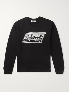 Mcq By Alexander Mcqueen Logo-print Cotton-jersey Sweatshirt In Black