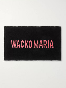 Wacko Maria Logo-print Terry Rug In Black