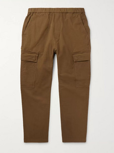 Barena Venezia Cotton-ripstop Cargo Trousers In Brown