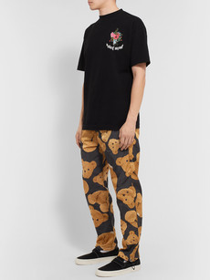 PALM ANGELS PRINTED SHELL TRACK PANTS