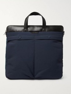 Paul Smith Leather-trimmed Canvas Tote Bag In Blue | ModeSens