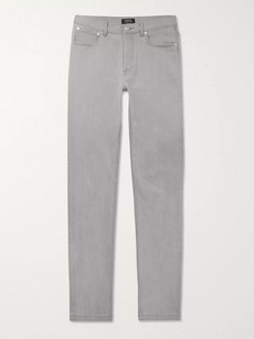 Apc Petit Standard Slim-fit Denim Jeans In Grey