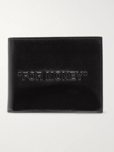OFF-WHITE EMBOSSED LEATHER BILLFOLD WALLET