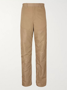 BURBERRY PANELLED COTTON-CANVAS AND NYLON TROUSERS