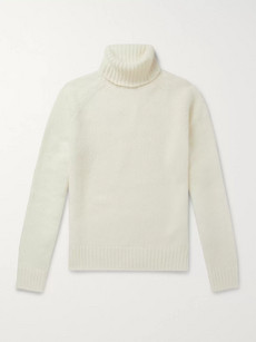 Ralph Lauren Wool And Cashmere-blend Rollneck Sweater In Neutrals