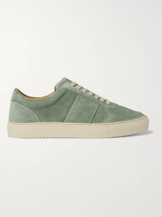 Mr P Larry Suede Sneakers In Green
