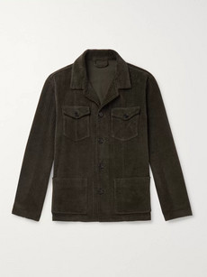 Altea Cotton-corduroy Jacket In Green