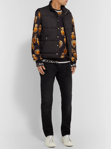 Dolce & Gabbana Printed Loopback Cotton-jersey Sweatshirt In Black
