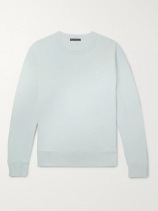 Acne Studios Fairview Fleece-back Cotton-jersey Sweatshirt In Blue