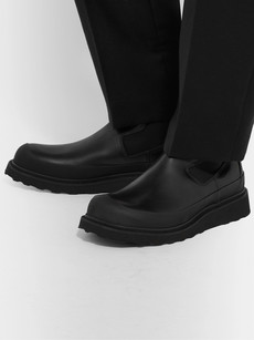 Bottega Veneta Leather Chelsea Boots In Black