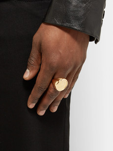 Gold-plated Signet Ring
