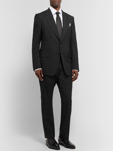 Tom Ford Black Shelton Slim-fit Wool Suit Trousers
