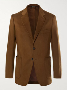 Tom Ford Olive O'connor Slim-fit Cashmere Blazer In Green
