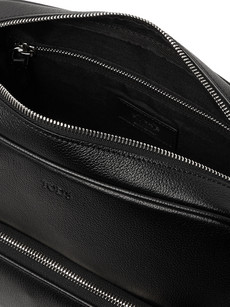 Tod's Leather Messenger Bag In Black
