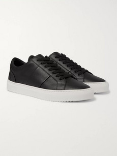 Mr P. Larry Leather Sneakers In Black