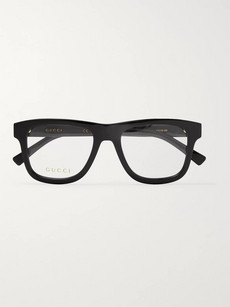Gucci Square-frame Acetate Optical Glasses In Black