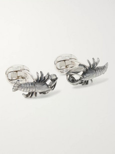 Deakin & Francis Lobster Oxidised Sterling Silver Cufflinks