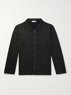 Inis Meain Slim-fit Merino Wool, Baby Alpaca And Silk-blend Jacket In Gray