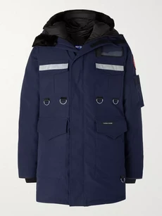 Junya Watanabe Canada Goose Reflective-trimmed Shell Down Coat In Navy