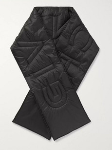 GIVENCHY LOGO-DETAILED QUILTED SHELL SCARF