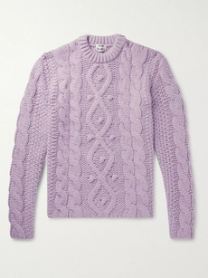 ACNE STUDIOS OVERSIZED CABLE-KNIT SWEATER