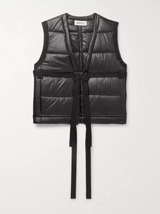 Ambush Quilted Shell Gilet In Black